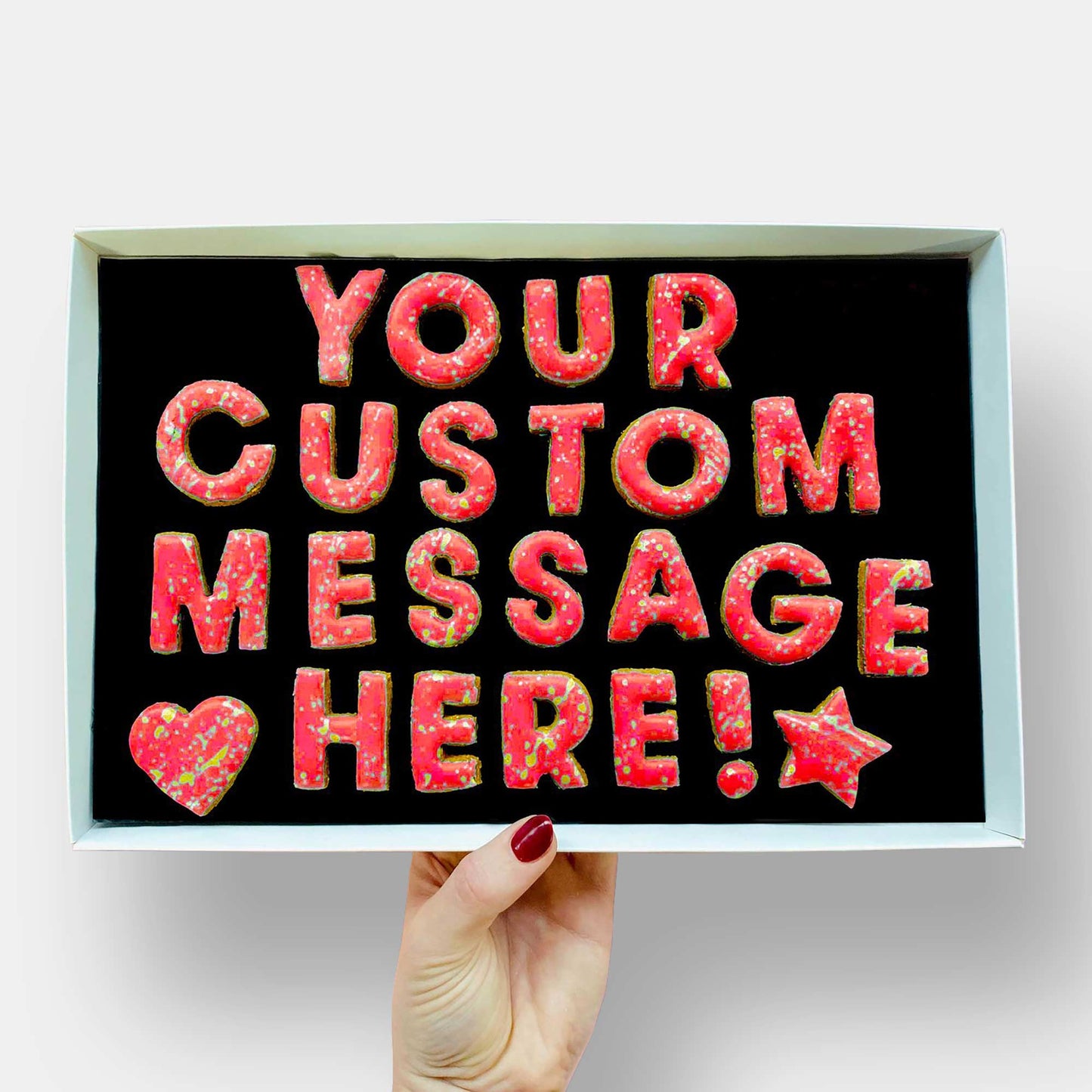 Personalised Custom Cookie Message Box