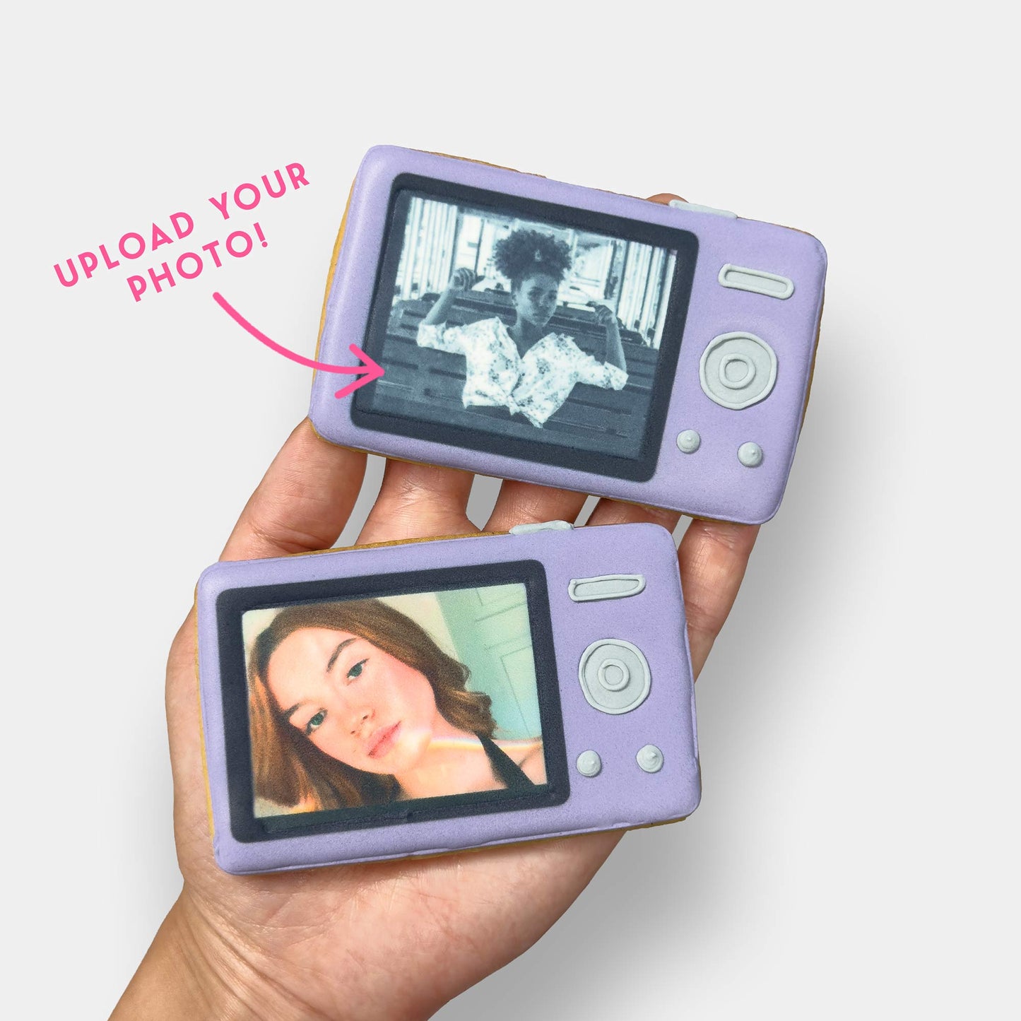 Digital Camera Diva Letterbox Printed Edible Photo Iced Cookies