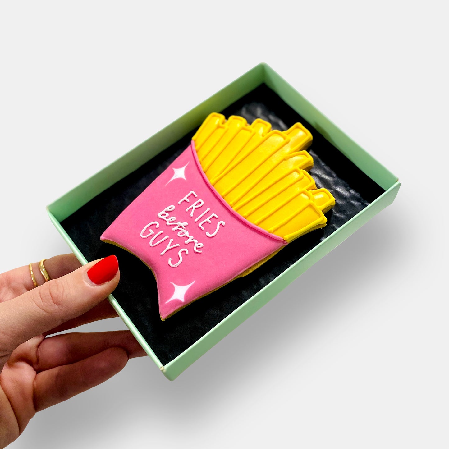 Fries Before Guys Letterbox Cookie