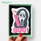 Vegan Ghostface Phonecall Halloween Letterbox Iced Cookie