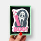 Ghostface Phonecall Halloween Letterbox Iced Cookie