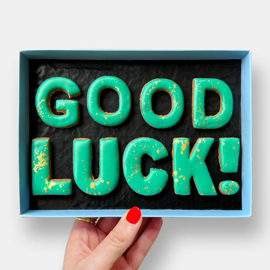 Good Luck! Letterbox Message Cookies