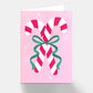 Candy Cane Christmas Greeting Card