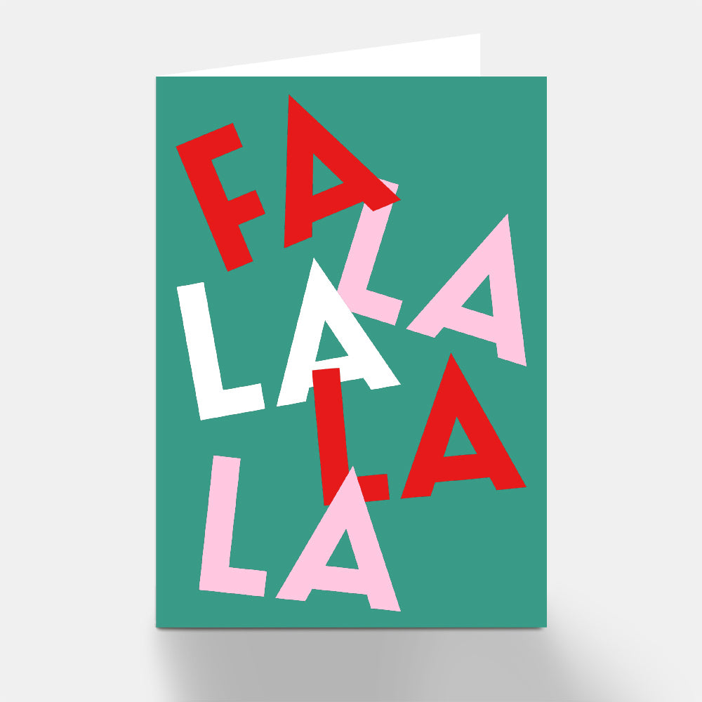 FALALALA Christmas Greeting Card