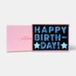 Happy Birthday! Stars Letterbox Message Iced Cookies