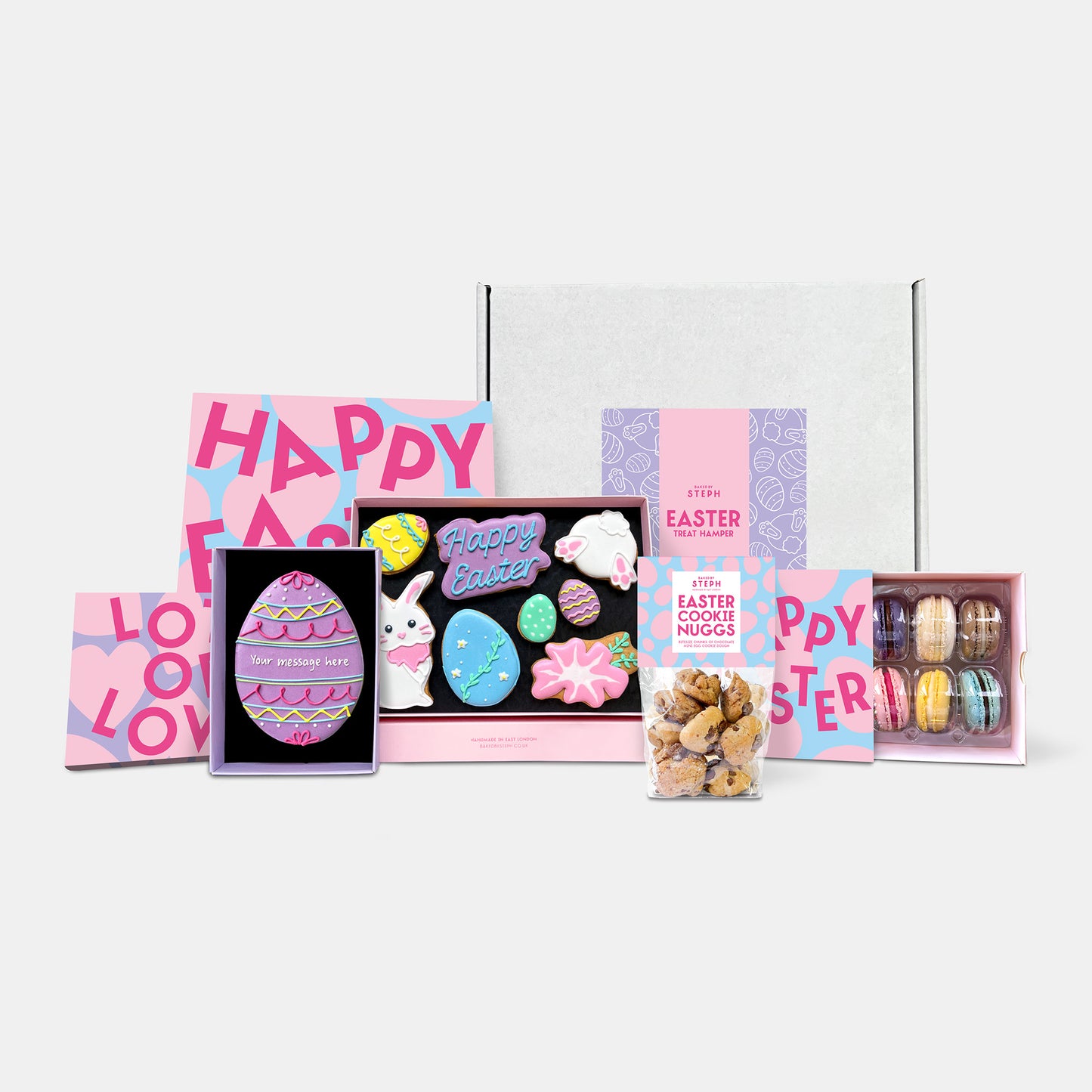 Happy Easter Cookies & Macarons Hamper