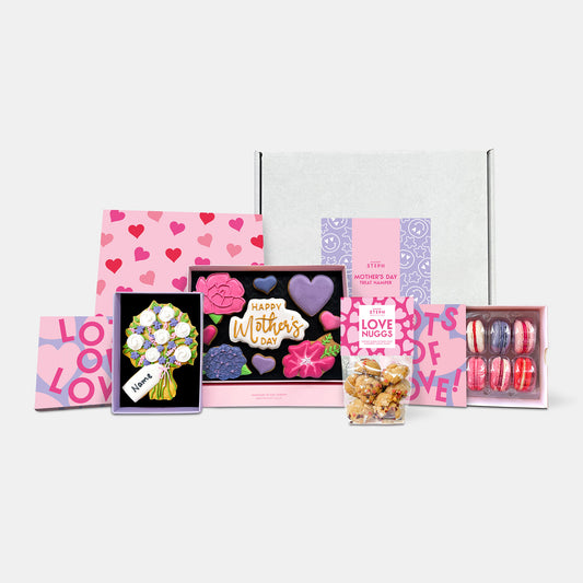 Happy Mother's Day Floral Cookies & Macarons Hamper