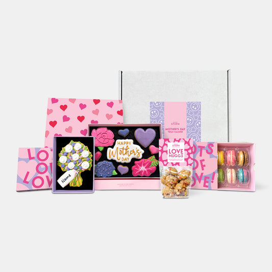 Happy Mother's Day Floral Cookies & Macarons Hamper