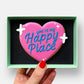 You're My Happy Place Love Heart Valentine's Letterbox Iced Cookie