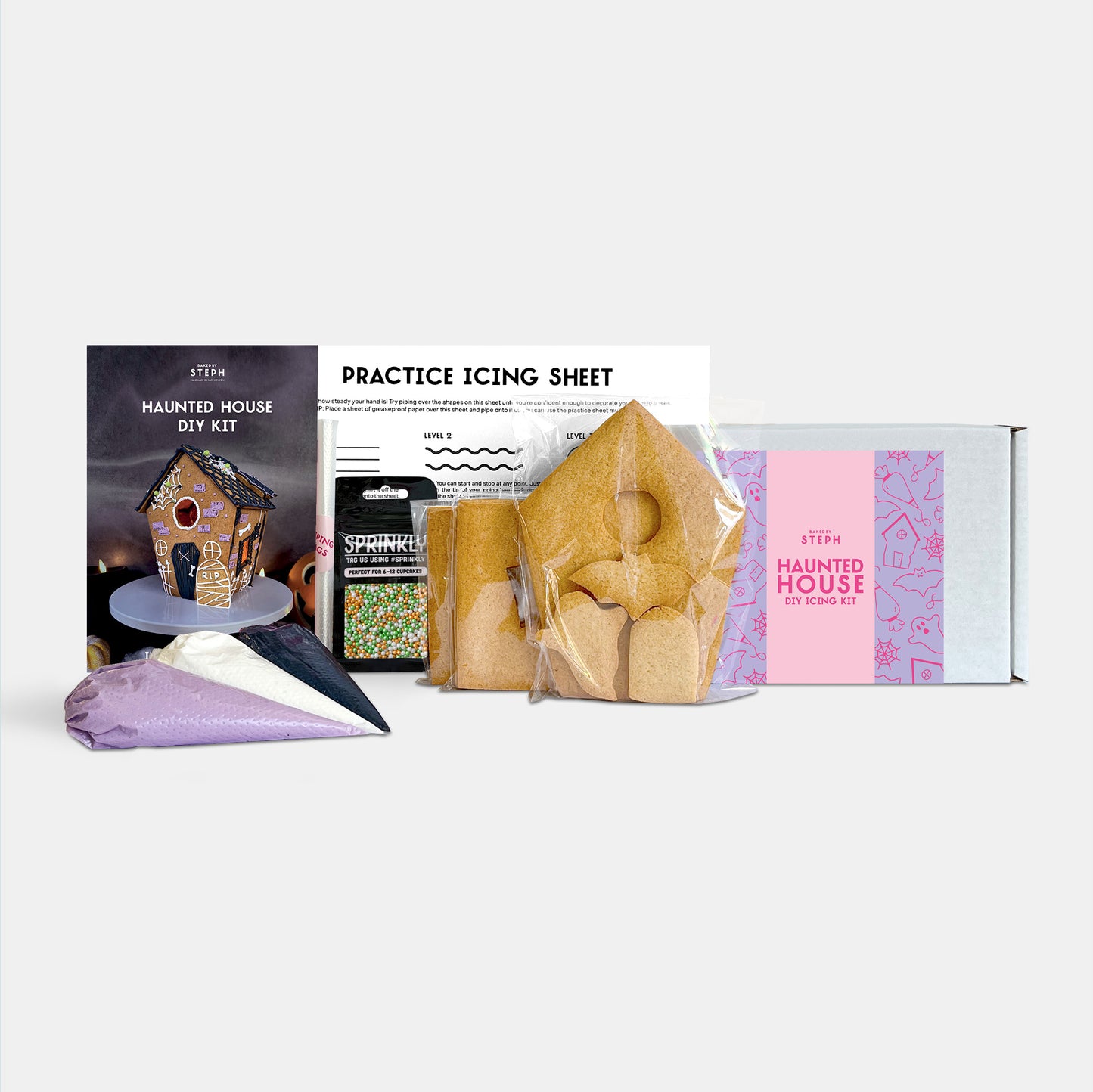 Haunted House Halloween DIY Cookie Icing Kit