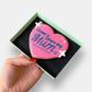 Home Is Where My Mum Is Love Heart Mother's Day Letterbox Iced Cookie