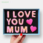 Vegan I Love You Mum Mother's Day Letterbox Message Iced Cookies