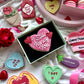 Vegan I Still Fancy You Heart Valentine's Letterbox Iced Cookie