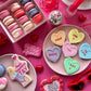 Vegan Personalised Love Hearts Valentine's Letterbox Iced Cookies