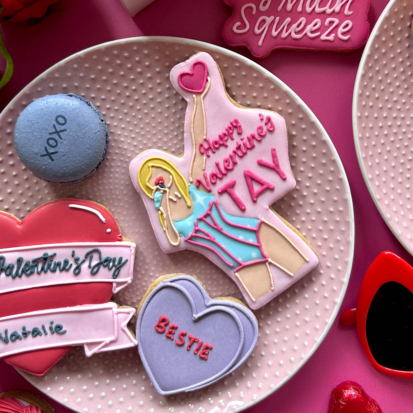 Happy Valentine's Tay Letterbox Iced Cookie