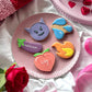 Personalised Sexy Time Emojis Valentine's Letterbox Iced Cookies