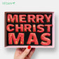 Vegan Merry Christmas Message Letterbox Iced Cookies