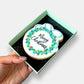 Merry Christmas Wreath Letterbox Iced Cookie