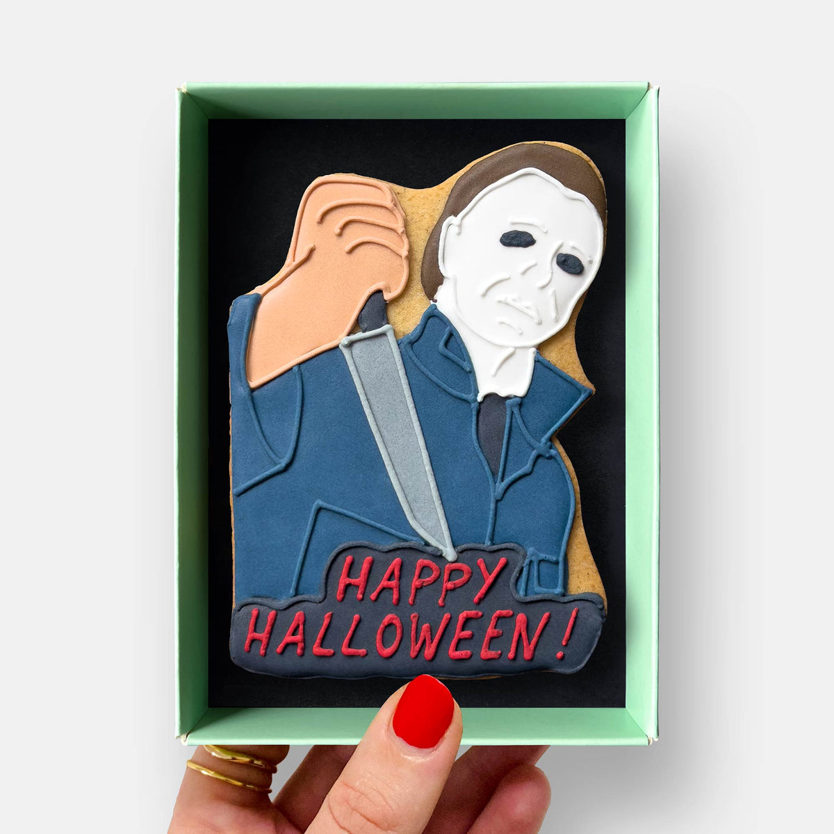 Mike Myers Halloween Letterbox Iced Cookie