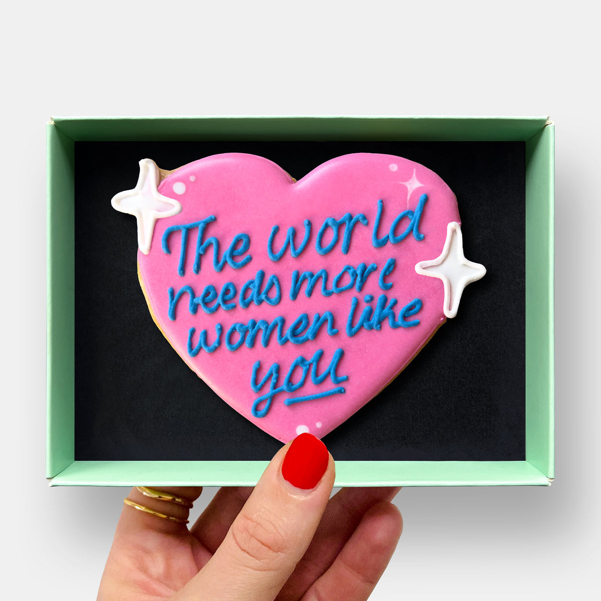 More Like You Heart Letterbox Iced Cookie
