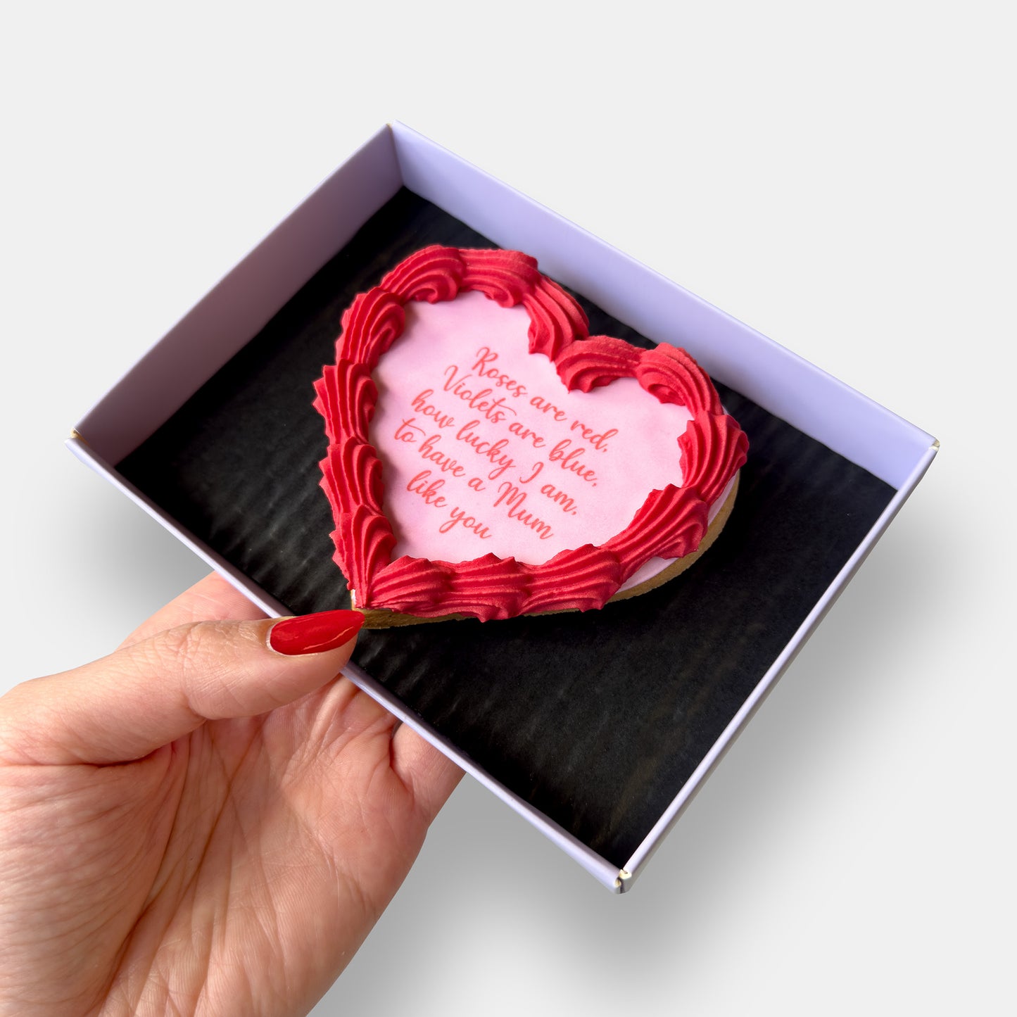 Mum Like You Heart Mother's Day Letterbox Iced Cookie