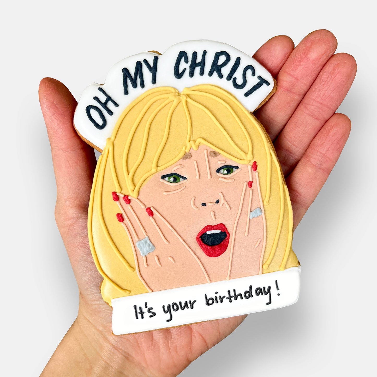 Oh My Christ! It's Your Birthday Letterbox Iced Cookie