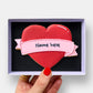 Personalised Banner Heart Letterbox Iced Cookie