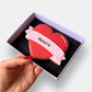 Personalised Banner Heart Letterbox Iced Cookie