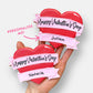 Personalised Banner Heart Valentine's Letterbox Iced Cookie
