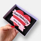 Personalised Banner Heart Valentine's Letterbox Iced Cookie