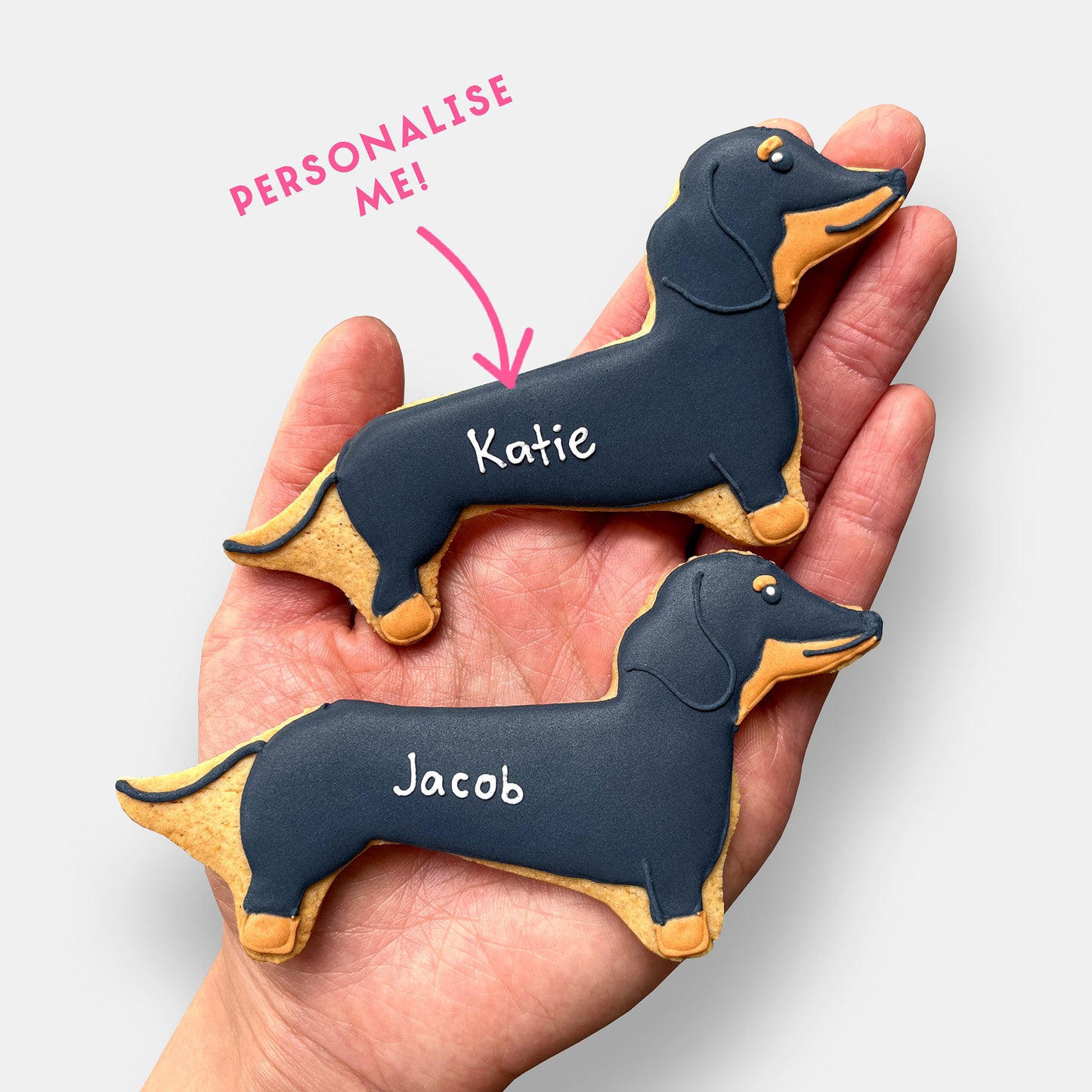 Personalised Puppy Love Letterbox Cookies