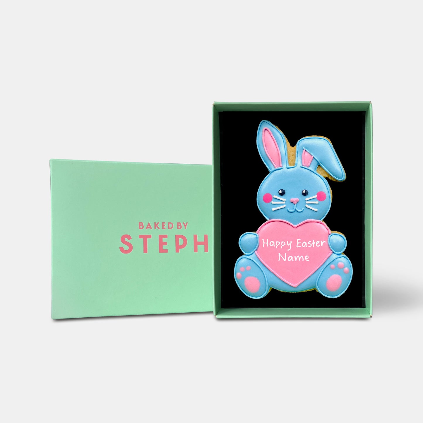 Personalised Easter Bunny Letterbox Iced Cookie