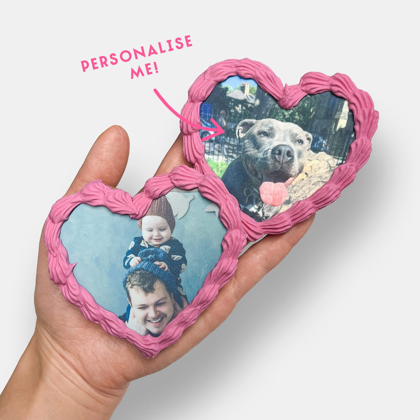 Edible Photo Heart Letterbox Cookie
