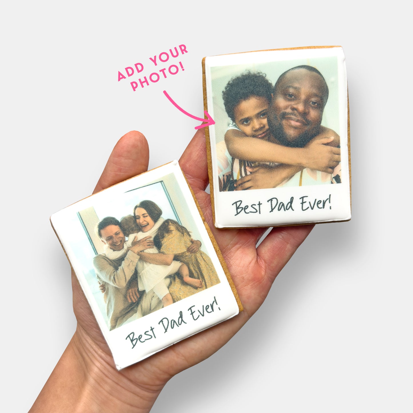 Personalised Father's Day Letterbox Printed Edible Photo Iced Cookies