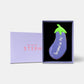 Personalised Eggplant Valentine's Letterbox Iced Cookie