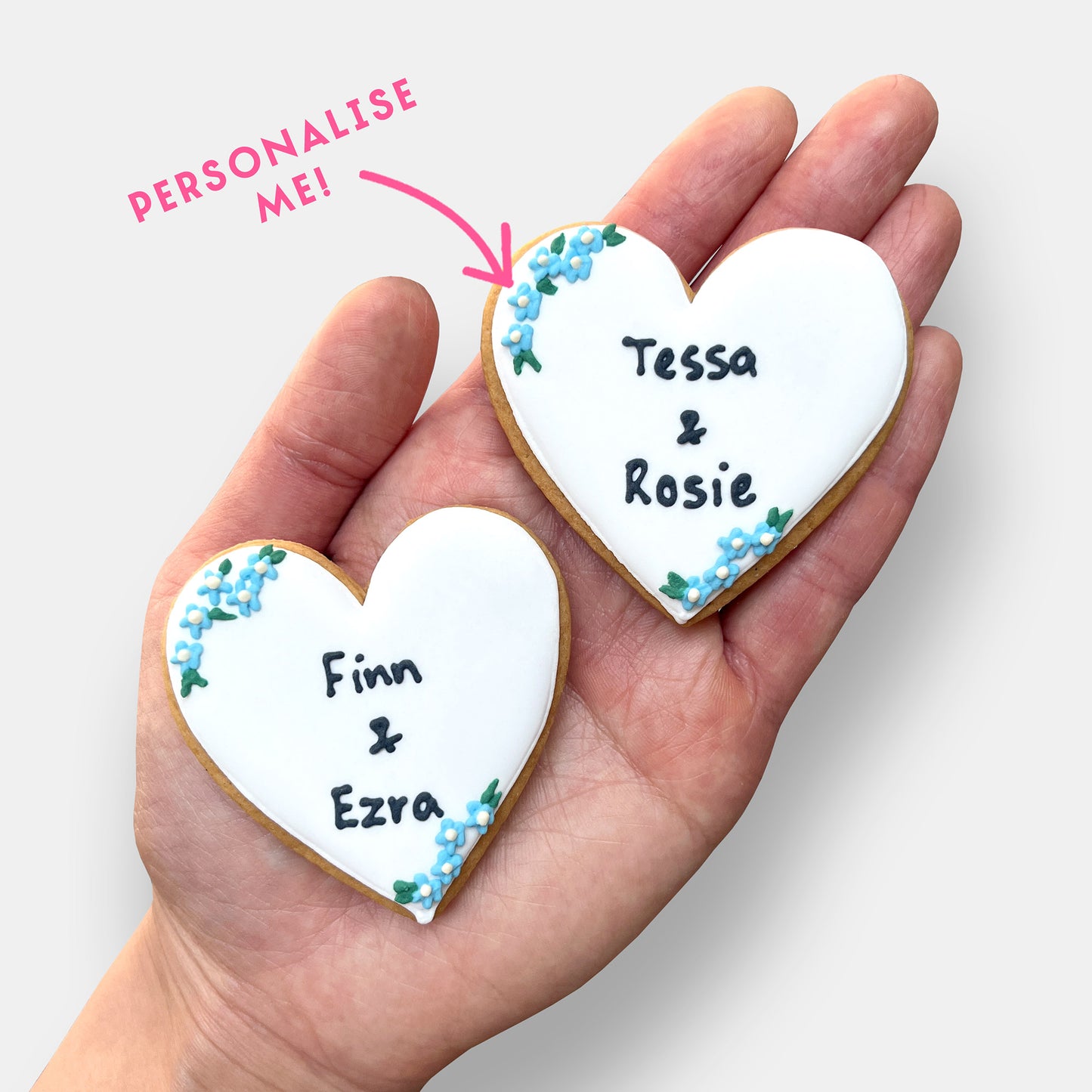 Personalised Engagement Photo Letterbox Cookies