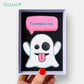 Vegan Personalised Ghosted Halloween Letterbox Iced Cookies