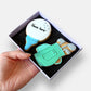 Personalised Golf Ball Father's Day Letterbox Iced Cookies