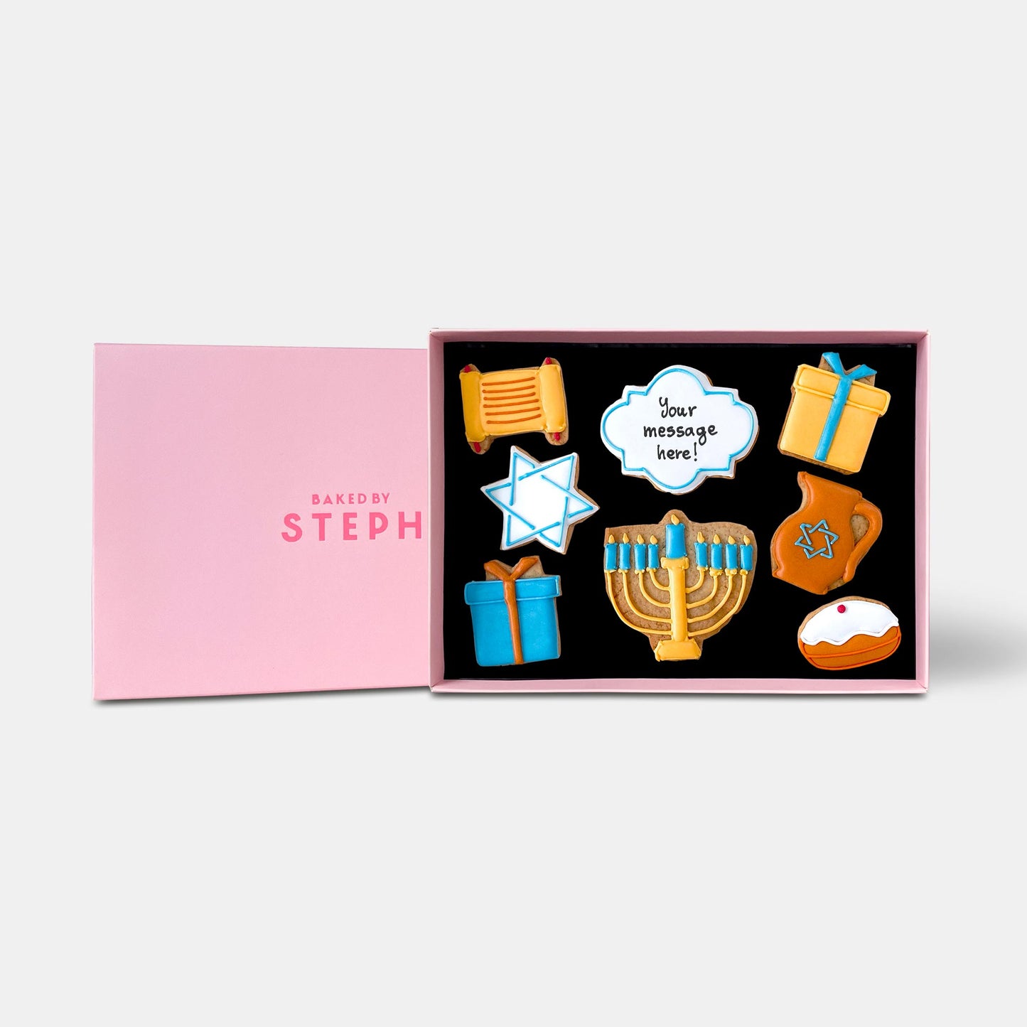 Personalised Hanukkah Letterbox Cookies