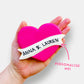Personalised Heart Banner Letterbox Cookie
