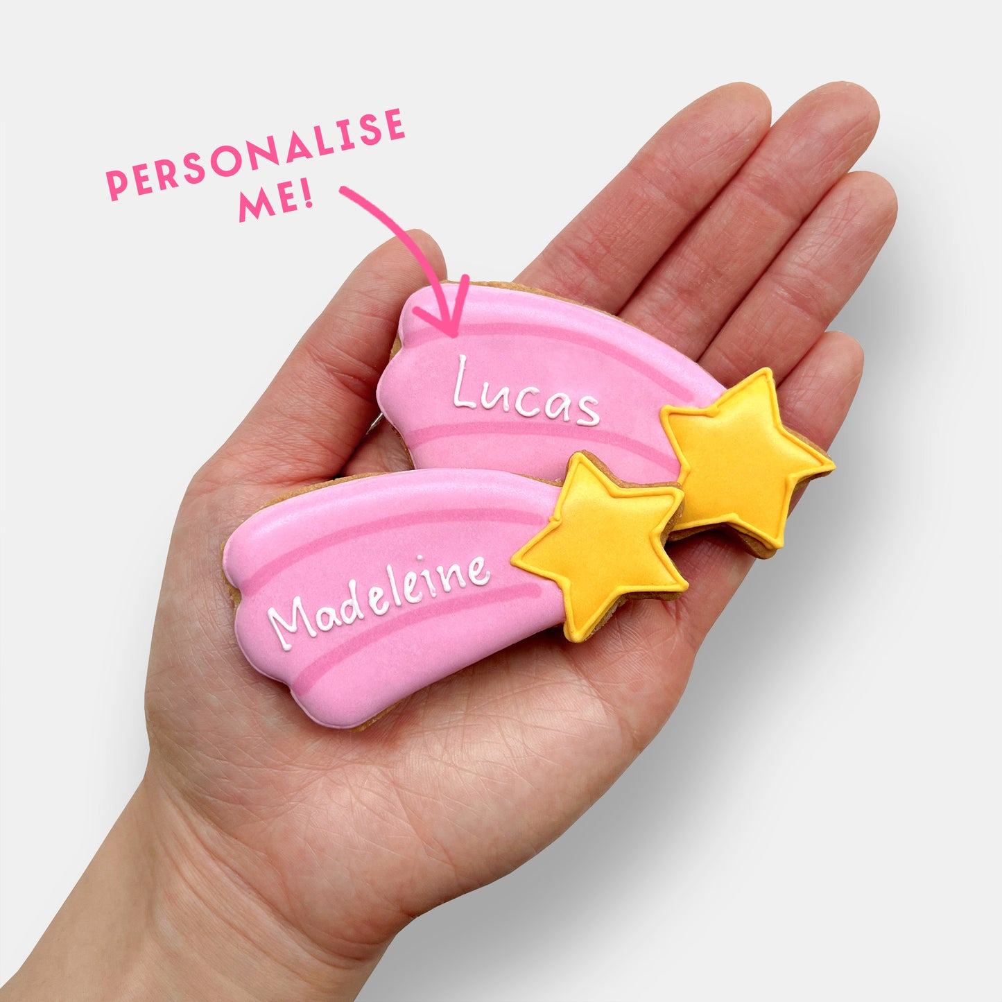Personalised Love You To The Moon Letterbox Cookies