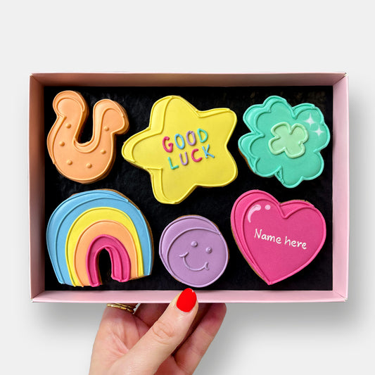 Personalised Lucky Charm Letterbox Cookies