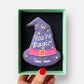 Personalised Magic Witch Hat Halloween Letterbox Iced Cookie