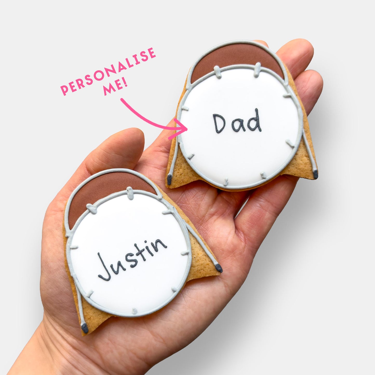 Personalised Music Lover Father's Day Letterbox Iced Cookies