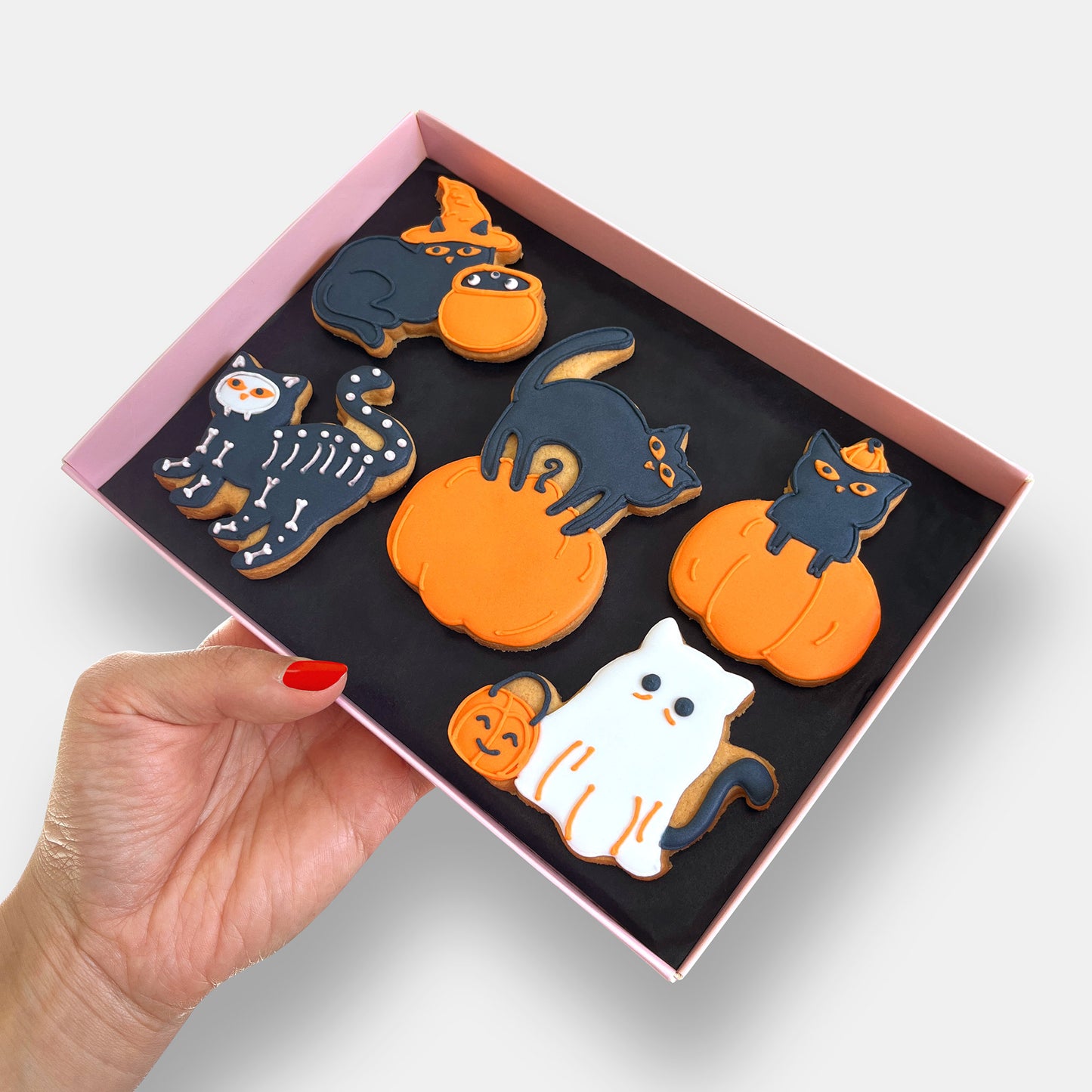 Personalised Scaredy Cat Letterbox Cookies