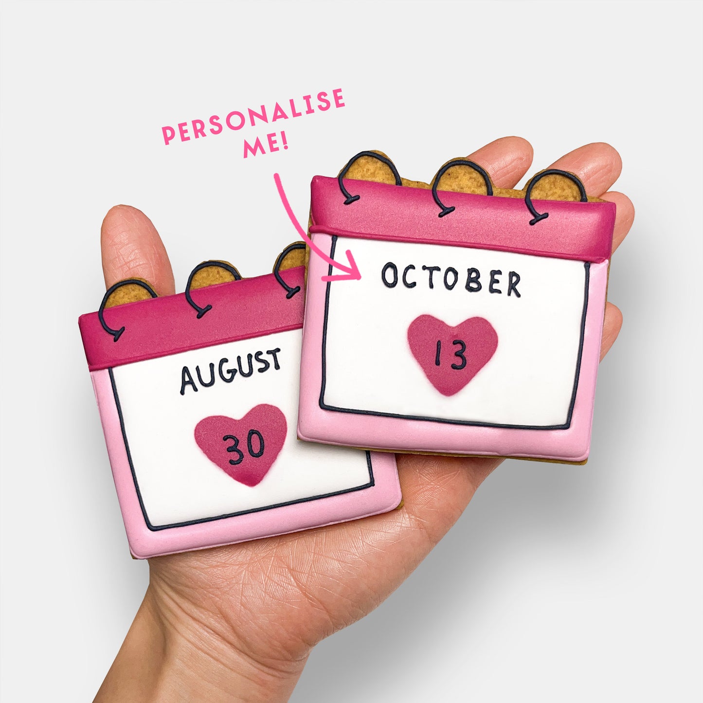 Personalised Special Date Letterbox Cookies