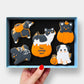 Personalised Spooky Dog Halloween Letterbox Iced Cookies