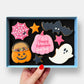 Personalised Spooky Halloween Letterbox Iced Cookies