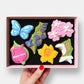 Personalised Spring Flowers Letterbox Iced Cookies