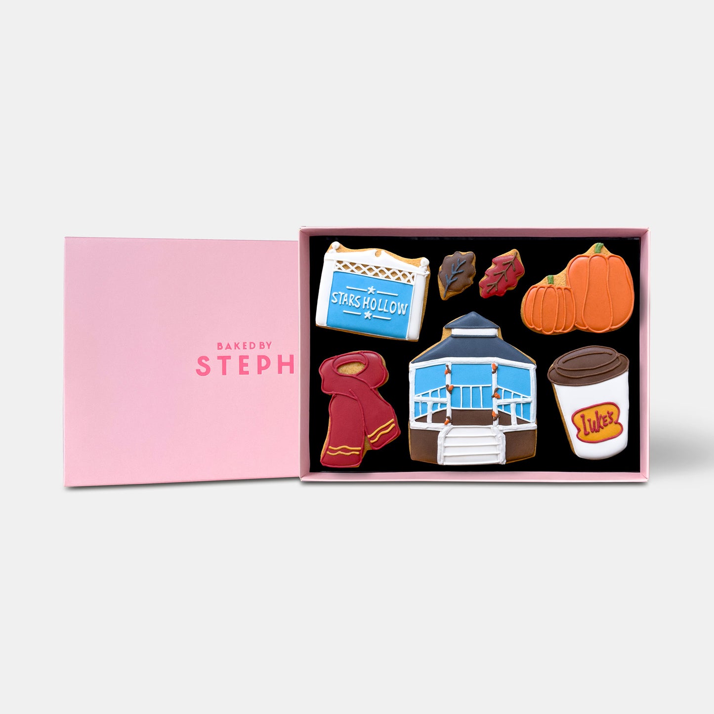 Personalised Stars Hollow Birthday Letterbox Iced Cookies
